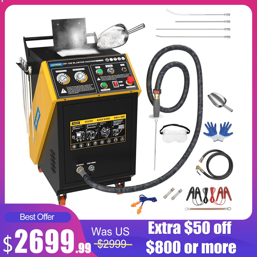 Dry Ice Blasting Cleaning Machine Dry Ice Blaster Cleaner Dual Pressure Gauge