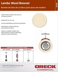 10-Inch Lambs Wool Cleaning Pad for Orbiter Floor Machine – Superior Polish
