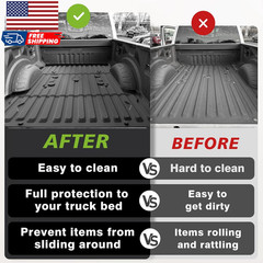 Truck Bed Mat Compatible with 2017-2024 2025 2026 Ford Super Duty F250/F350/F450