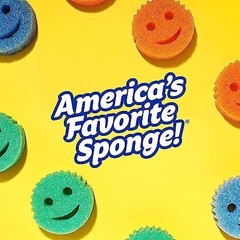 Scrub Daddy 8 Sponge Set, Colors, Scratch-Free Sponges for Dishes & Orange