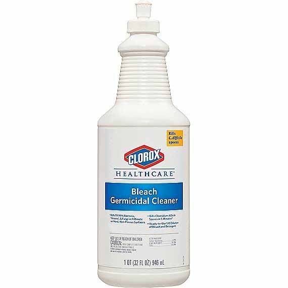 Clorox BLEACH GERMICIDAL CLEANER, CLOROX HEALTHCARE, 32 OZ., 6/CT