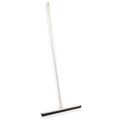 28 in Floor Squeegee White Polypropylene Frame Double Foam Rubber Blade Handle