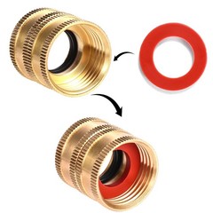 Sanpaint 40 Pieces Garden Hose Washers Rubber 3/4-inch(40 PCS), Red