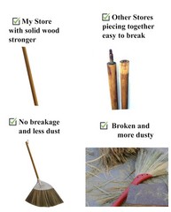 Nekenky Traditional Vietnamese Handmade Broom Durable Perfect For Home Use Or