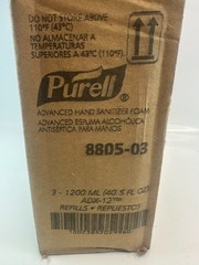 PURELL 8805-03 1,200 mL Advanced Foam Hand Sanitizer – New- Case of 3
