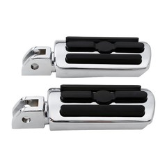 Chrome Foot Pegs Footrests for Harley FXBB Street Bob 107 2018-2025
