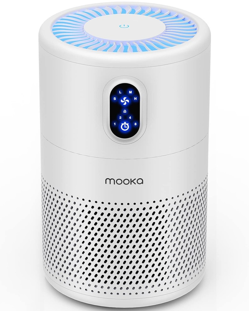 MOOKA Air Purifiers for Home Large Room up to 1076 ft², H13 True HEPA Air F