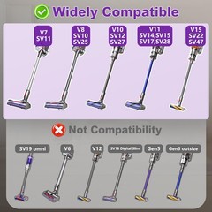 Soft Roller Cleaner Head Compatible with Dy son V10 V11 V15 1 Pack, purple7