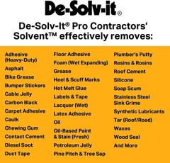Orange-Sol De-Solv-it® Pro Contractors Solvent™, 1 Count (Pack of 1), Clear