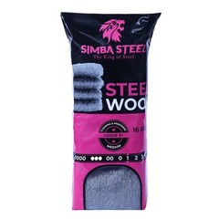16 Pads Steel Wool Grade #1 MEDIUM Grade for Cleaning & Preparing, Mice Control