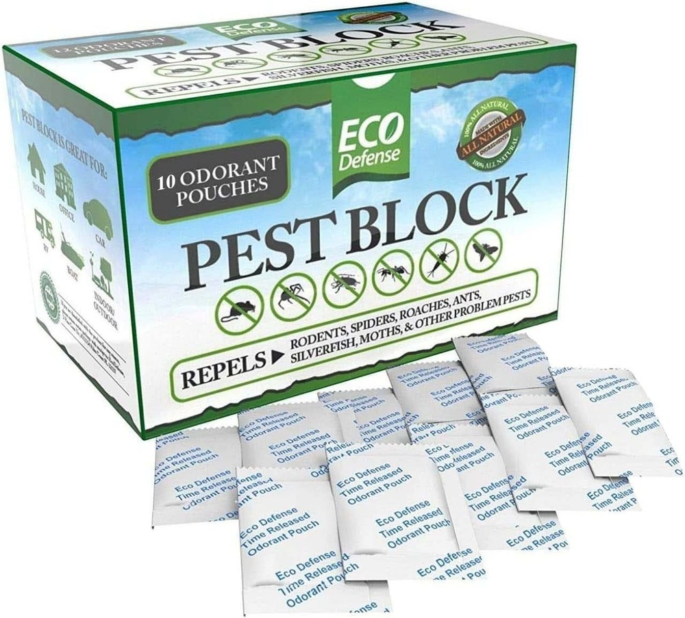 Eco Defense Pest Control Pouches – All Natural – Repels Rodents, Silverfish,…