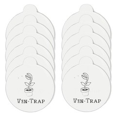 Sticky Glue Board Refill for Indoor Fly Trap Mosquito Lamp -12 Pcs- White