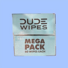 DUDE Wipes Fragrance Free XL Flushable Wipes 8 Packs 480 Count Mega Pack