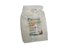 SupremePlus White Cotton Knit Rags in Bag 10 lbs Multipurpose Wiping Cloths New