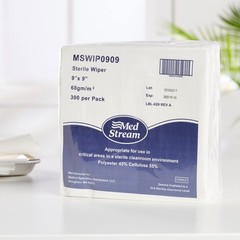 McKesson Cleanroom Wipes, Sterile – Polyester and Cellulose, 300 ct