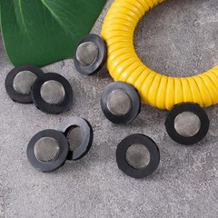 CustomyLife Hose Filter Washers Stainless Steel Screen Inlet 8PCS, Black