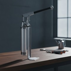 Hand-Operated Action Pump Freestanding Stainless Steel Pump With