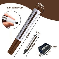 Furniture Floor Scratch Repair Markers and Wax Sticks for 64 Ounce, 6 Colors
