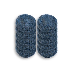 Amazon Basics Steel Wool Soap Pads, Reusable, Cuts Grease and Standard, Blue