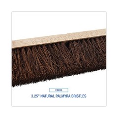 Boardwalk Floor Brush Head, 3.25″ Palmyra Fiber Bristles, 18″ Brush, 2/Pack