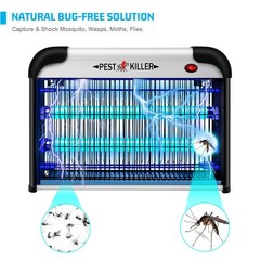 Indoor Electric Bug Zapper, 2800V Powerful Flying Insect Mosquito Black