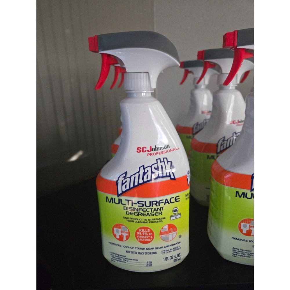 FANTASTIK Multi-Surface Cleaner Cleaning Prod 32 FL. OZ Lot of 9 Bottles 311836