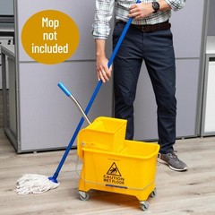 Ergonomic Mop Bucket with Wringer, Small Mop Compatible