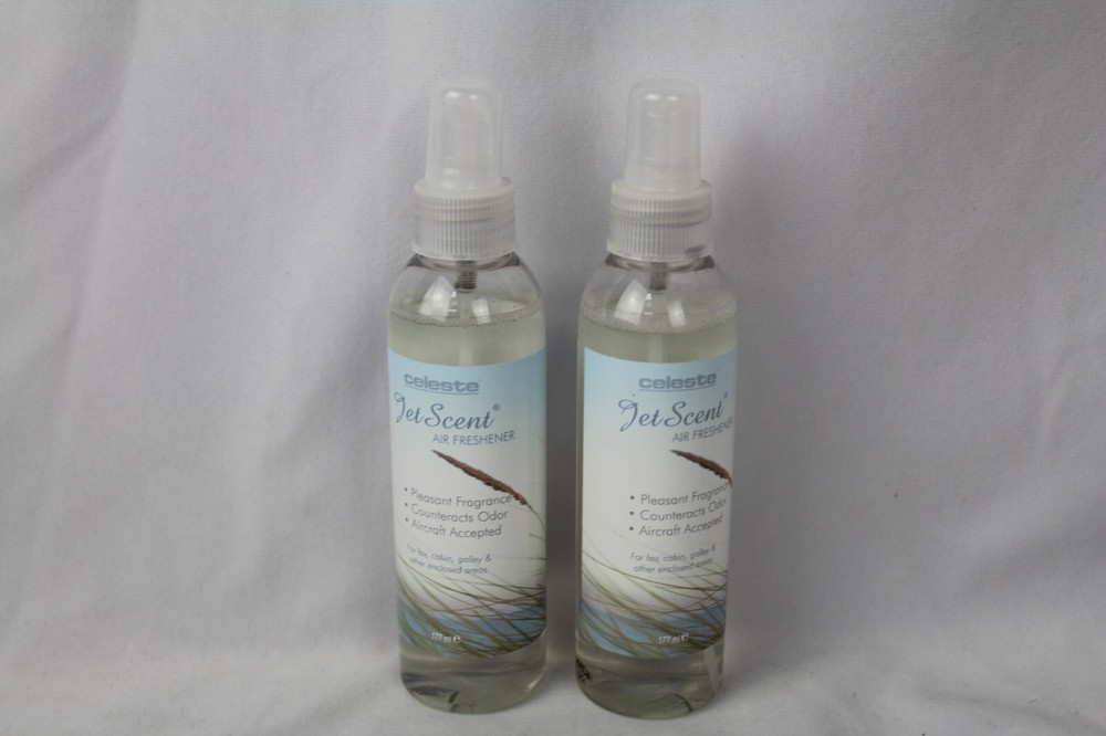 2 (TWO) Celeste Jet Scent Pump Spray Air Freshener – Clean & Pure – 6 oz