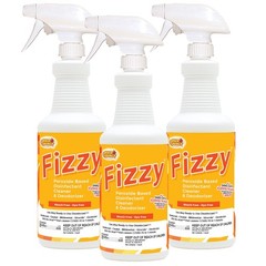 Fizzy RTU Peroxide Disinfectant Cleaner – 32 oz Quart (3 Pack)