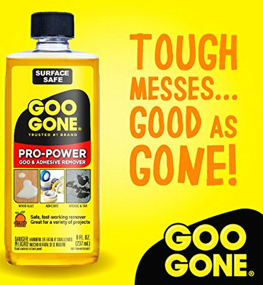 PRO Power GOO GONE Adhesive Sticky REMOVER Remove gooey label Sticker tape 8 oz