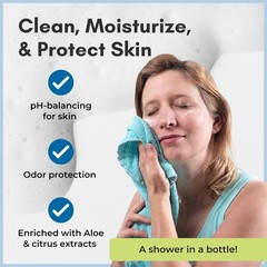 Nurture Rinse Free Waterless Foaming Cleanser for 8 Fl Oz (Pack of 3), red