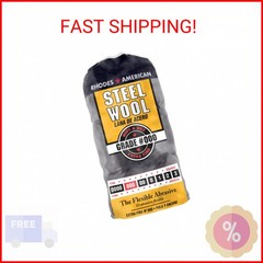 Homax – 33873210009 Steel Wool, Extra Fine Grade #000, 12 Pads