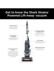 Shark Stratos Powered Lift-Away Upright Vacuum, HEPA, DuoClean, Pet Tools, LED