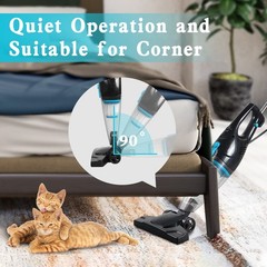 Intercleaner Corded Vacuum Cleaner, 15KPa Powerful Suction with 400W #3 Black