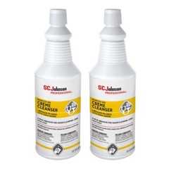 Lot of 2 SC JOHNSON Ready-to-Use RTU Restroom Creme Cleanser 34 oz Quart