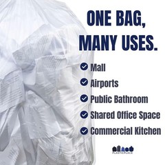 Plasticplace W55Hdc1 55-60 Gallon Trash 12 High Density Garbage Can 36 X 60