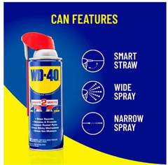 12 Oz. Original WD-40 , Multi-Purpose Lubricant Spray with Smart Straw (3-pack)