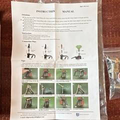 Ridge Washer PLU-8-3 Pressure Washer Trigger Spray Gun Kit w/ Adapters Manual