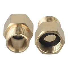 Easy to Use M22 15mm Male to M22 14mm Female Pressure Washer Brass Connector