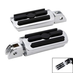 Chrome Foot Pegs Footrests for Harley FXBB Street Bob 107 2018-2025