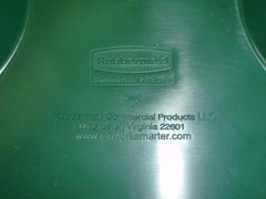 Rubbermaid Commercial Slim Jim Bottle & Can Recycling Bin Lid FG269288GRN New