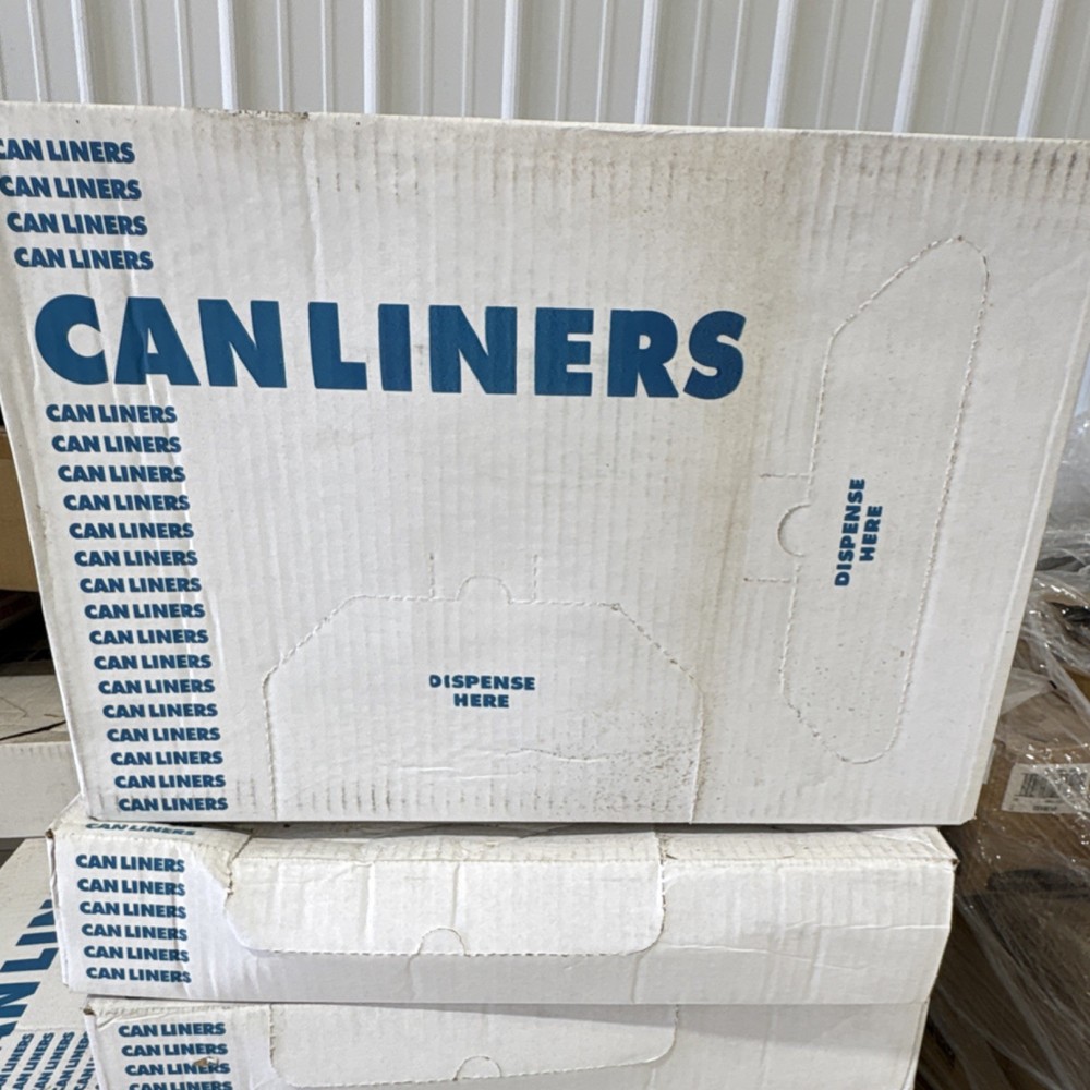 55 Gallon Clear Trash Can Liners 36×43 in 1.50 Mil 100/Case H7243AC