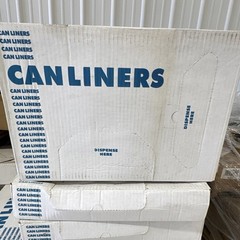 55 Gallon Clear Trash Can Liners 36×43 in 1.50 Mil 100/Case H7243AC