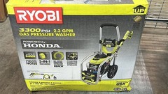 RYOBI 3300 PSI 2.3 GPM Cold Water Gas Pressure Washer with Honda GCV190 Idle