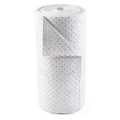 Condor 35Zr42 Sorbent Roll, 25 Gal, 30 In X 150 Ft, Harsh Chemicals, White,