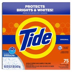 Tide Powder Laundry Detergent, Original Scent, 75 85 Ounce (Pack of 1), White