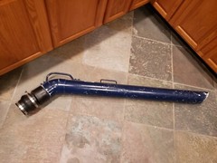 Large Vacuum Wand with swivel attachment. PVC, for Comerical grade vac machine. 