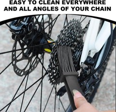 2-Piece Universal Bicycle or Motorcycle Chain Washer and Di Color: Black+black