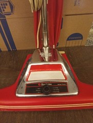 Quick Kleen 17” Commercial Bag Upright Vacuum Wide Track Tested Works Rare