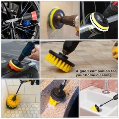 48 Pcs Drill Brush Attachments Set, Scrub Pads & Sponge & Colorful